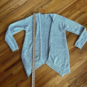 “Eyeshadow “ asymmetric cardigan